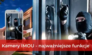 Złodziej w kominiarce z latarką próbuje włamać się do domu. Kamery IMOU zapewniają bezpieczeństwo w Twoim imou life.
