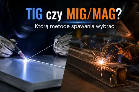 Dwa procesy spawania: TIG z precyzyjnym łukiem i MIG/MAG z iskrami. Którą metodę spawania wybrać?