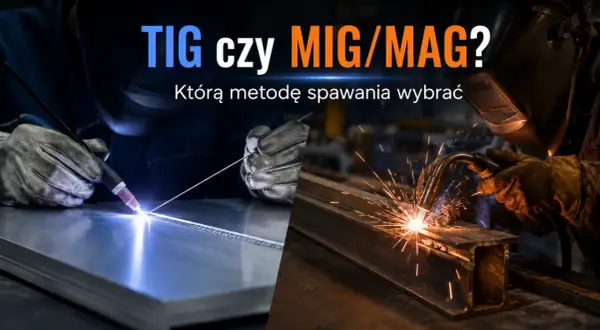 Dwa procesy spawania: TIG z precyzyjnym łukiem i MIG/MAG z iskrami. Którą metodę spawania wybrać?